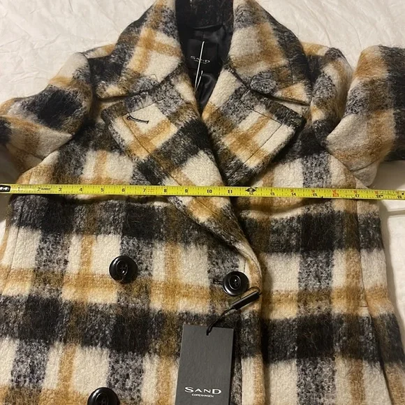 Sand Copenhagen Clareta‎ Plaid Coat